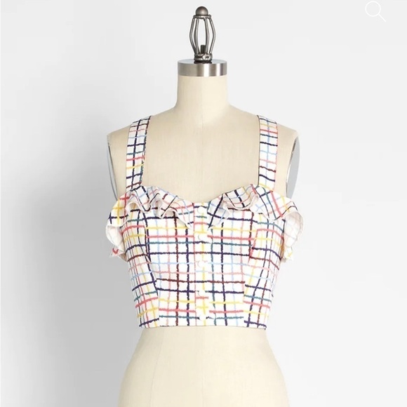 ModCloth x Collectif With Flying Watercolors Tank Top 150 - Picture 1 of 8